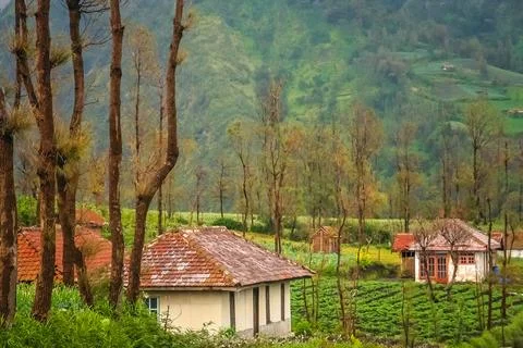 Cemoro Lawang village in Java 写真素材