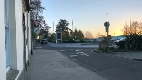 Cenotaph Memorial At Shepton Mallet On A Cold December Day. 動画素材 225088423