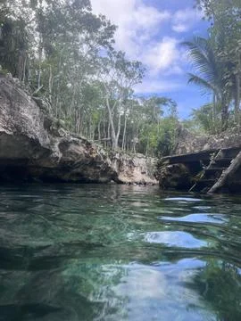 Cenote Mexico Foto stock