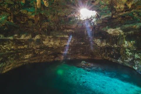 Cenote San Antonio Foto stock