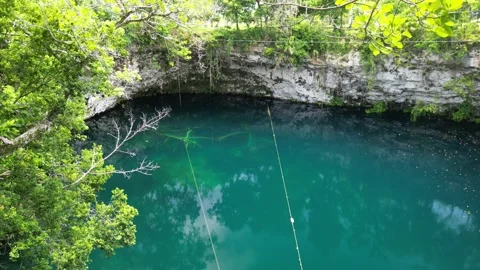 Cenote surface patterns 13 Stock Footage 331884278