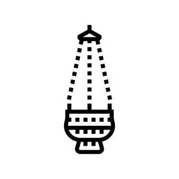 Censer byzantine line icon vector illustration Illustrazione stock