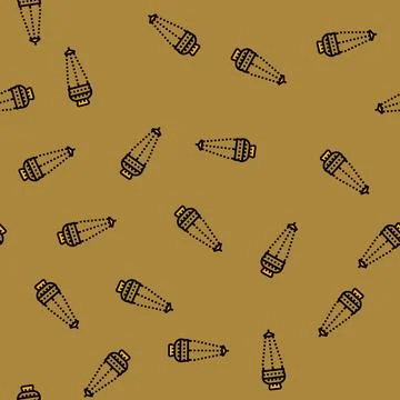 Censer byzantine vector seamless pattern Stock Illustration