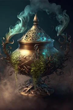 Censer of controlling air elementals Stock Illustration