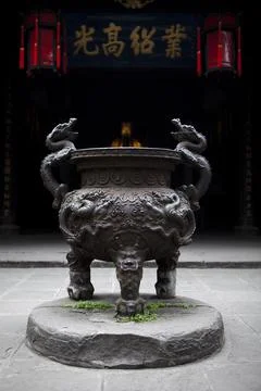 Censer in temple Stock Photos