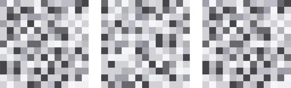 Censor black pixel bar, blur effect. Eighteen age older adult content. Vector Stock Illustration