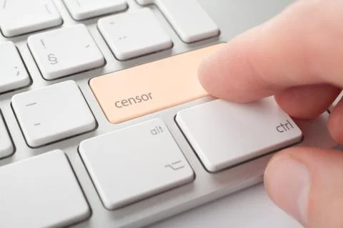 Censor internet concept Stock Photos