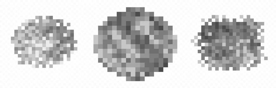 Censor pixel blur effects Stock Illustration