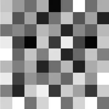 Censor pixel mosaic bar, simple gray blur censure frame on transparent Stock Illustration