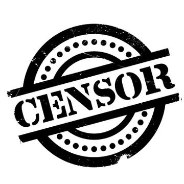 Censor rubber stamp Illustrazione stock