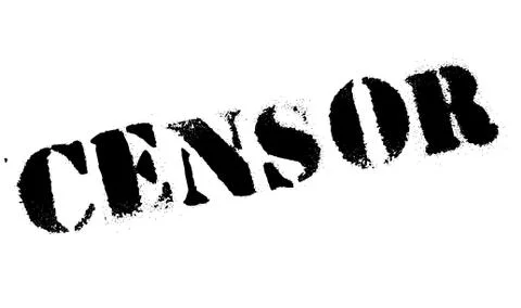Censor rubber stamp Stock Illustration