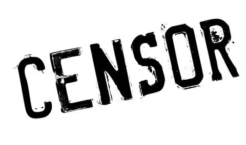 Censor rubber stamp Stock Illustration