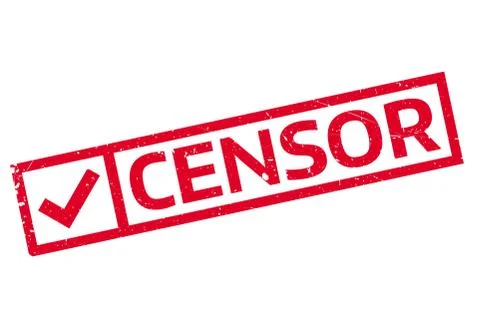Censor rubber stamp Illustrazione stock