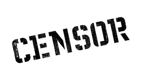 Censor rubber stamp Stock Illustration
