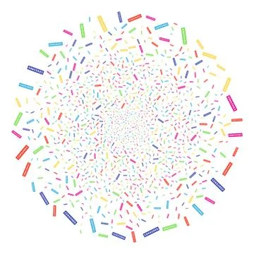Censored Caption Fireworks Sphere Stock Illustration
