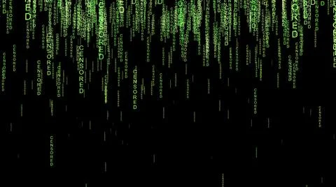 Censored  code on the web concept Foto stock