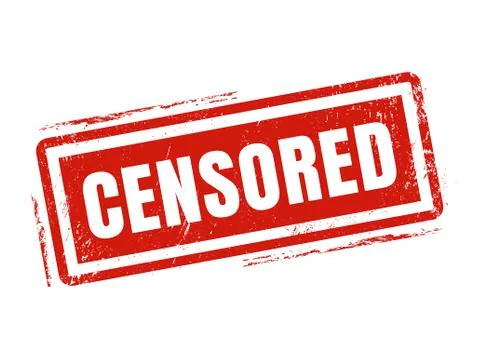 Censored red stamp style Stock-Illustration