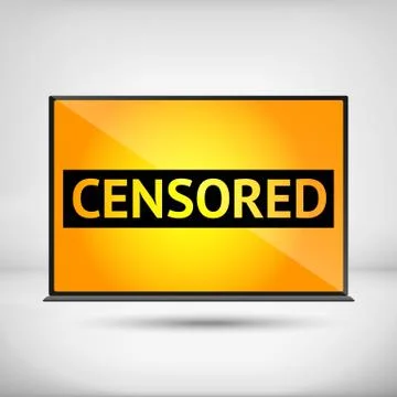 Censored sign Stock Illustration