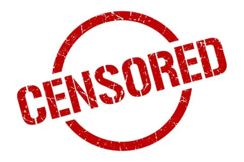 Censored stamp Stock Illustration