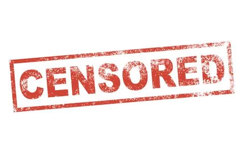 CENSORED stamp sign Stock Illustration