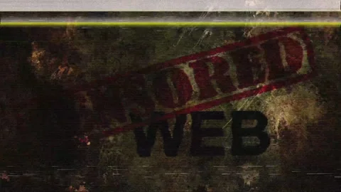 Censored web grunge concept glitch effect Stock Footage 310409708