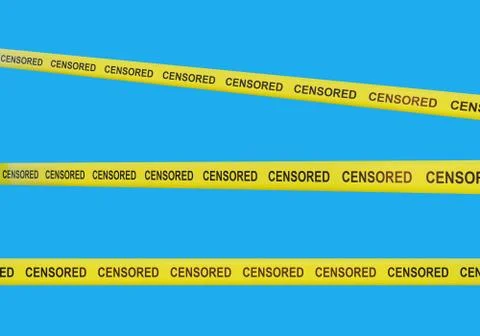 Censorship tapes Stock Illustration