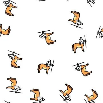 Centaur ancient greece vector seamless pattern Stock Illustration