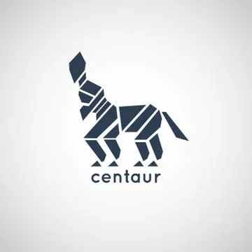 Centaur logo vector Stock Illustration