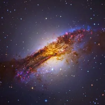 Centaurus A is a galaxy in the constellation of Centaurus. Stock Photos