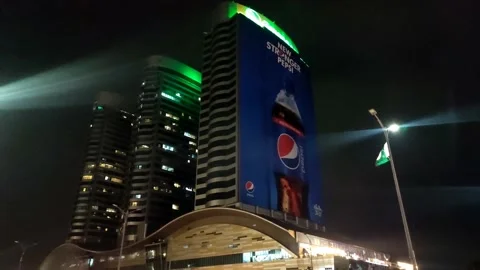Centaurus Mall beautiful view in Night Stock Footage 204752569