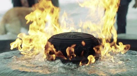 Centennial Flame, Close Up, 60fps Stock-Footage 59923852