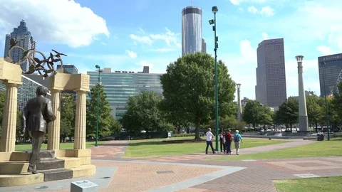 Centennial Olympic Park Stock Footage 72221721