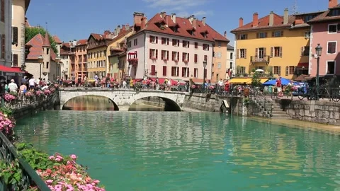 Center of Annecy Video stock 136956481