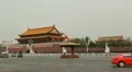 Center of Beijing, China, Gate to Forbidden City, Tiananmen Square, Crowds HD Footage