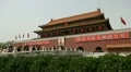 Center of Beijing, China, Gate to Forbidden City, Tiananmen Square, Crowds HD Footage