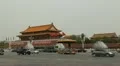 Center of Beijing, China, Gate to Forbidden City, Tiananmen Square, Crowds HD Footage