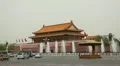 Center of Beijing, China, Gate to Forbidden City, Tiananmen Square, Crowds HD Footage