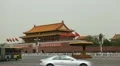 Center of Beijing, China, Gate to Forbidden City, Tiananmen Square, Crowds HD Footage
