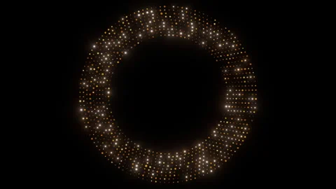 Center circle blinking Stock Footage 345328803