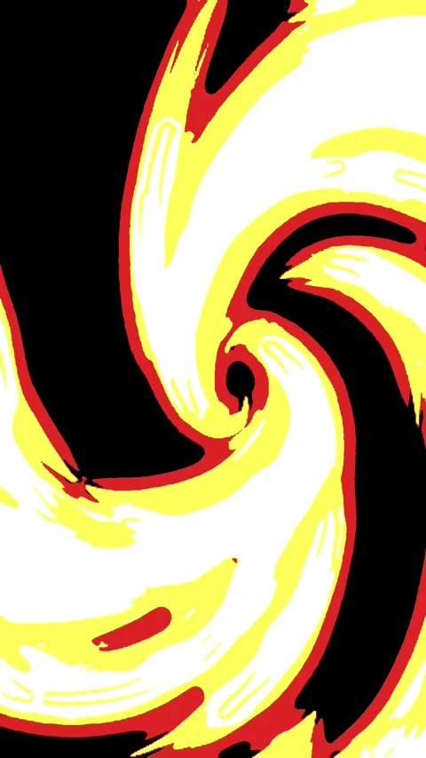 Center Circular Fire Transition Graphics Motion 4K Overlay Stock-Footage 304509411
