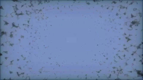 Center directed microparticles.Abstract technology background. Growing network Stock Footage 97510426