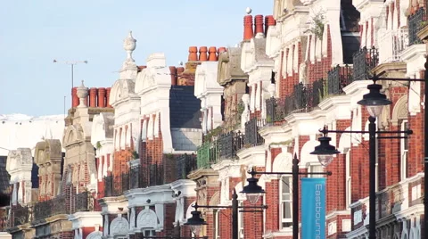 The center of Eastbourne Stock Footage 44475474
