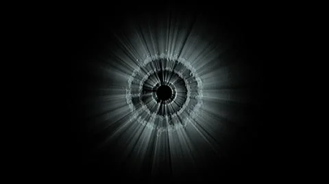 Center Eye Circle Motion Abstract 4K Overlay Effect Stock Footage 304509622