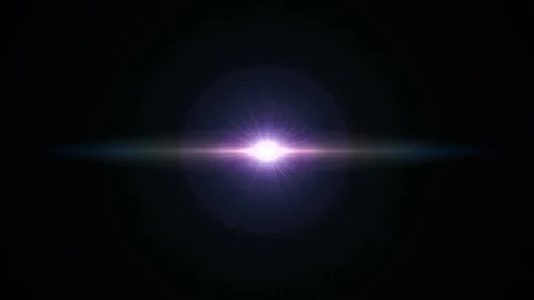 Center flickering star sun lights optical lens flares shiny animation art Stock Footage 85481502