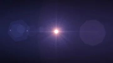 Center flickering star sun lights optical lens flares shiny animation art Stock Footage 85594038