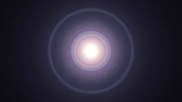 Center flickering star sun lights optical lens flares shiny animation art Stock Footage 85597690