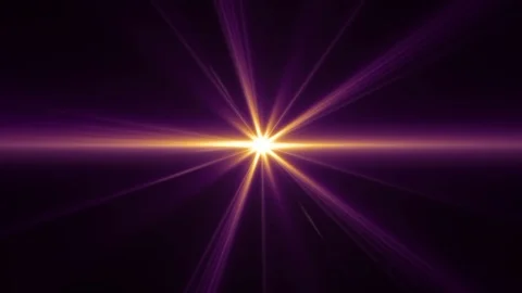 Center flickering star sun lights optical lens flares shiny animation art Stock Footage 85685609