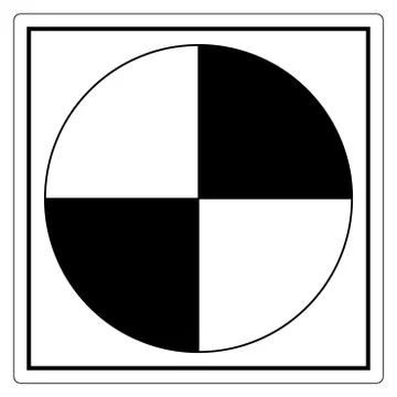 Center Of Gravity Symbol Sign, Vector Illustration, Isolate On White Backgrou Stock Illustration