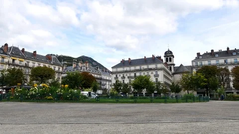 Center of Grenoble. Stock Footage 96223827