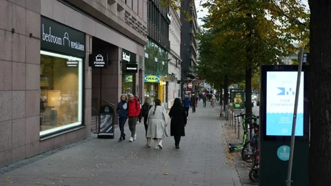Center of Helsinki Stock Footage 217982072